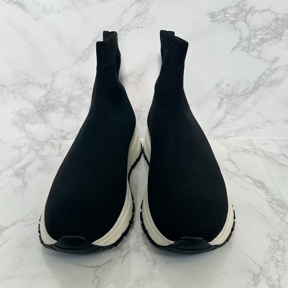 Prada Black Knit High-Top Sneakers - Picture 4 of 16